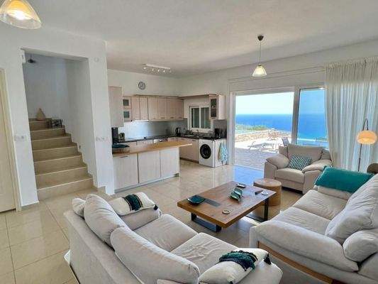 MIT VIDEO! Kreta, Kalo Chorio: Elegante freistehende Villa mit Meerblick zu verkaufen