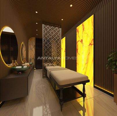 Seafront Apartments in a Complex with Rich Amenities in Alanya