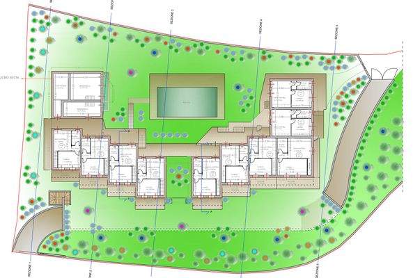 Entwurf für ein Hotelprojekt
