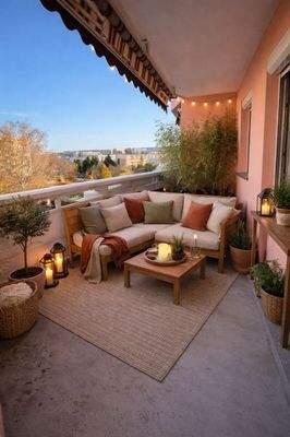 Balkon Einrichtungsbeispiel