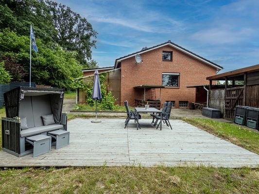 Gartenseite Terrasse