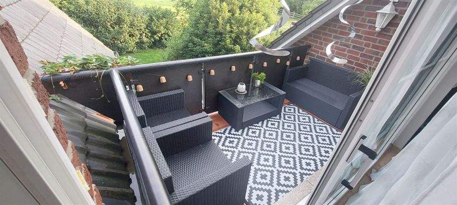 Blick auf die Loggia im OG 