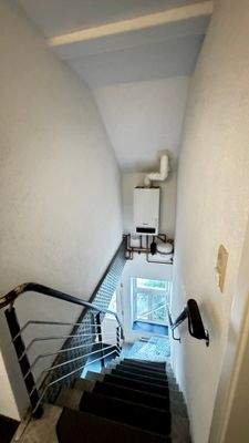 Treppe und Gastherme