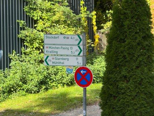 Würmradweg grenzt an Grd.