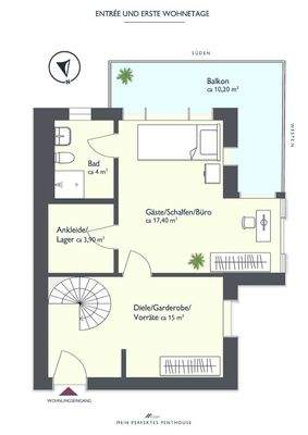 Entrée | untere Wohnetage