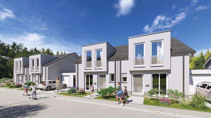 Visualisierung Straßenansicht (Haustyp B)