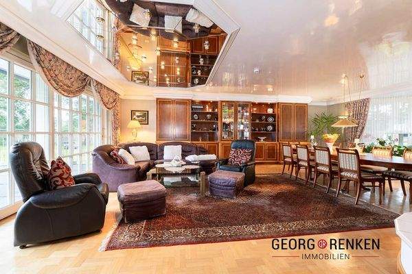 EFH Karlshöfen Blick in das Wohnzimmer EG