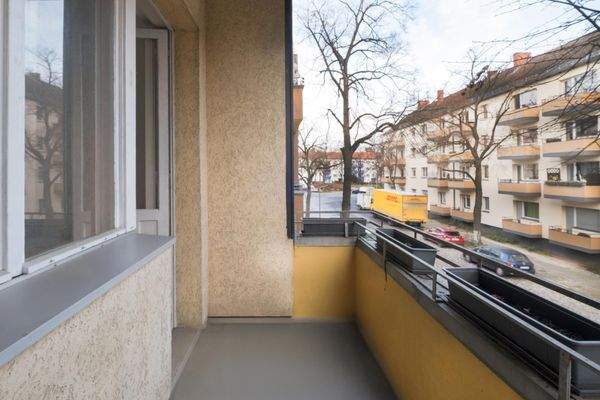 Balkon mit Nordostausrichtung