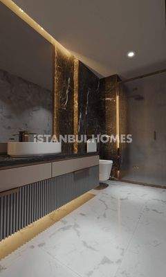 City-View Flats in a Complex with Pool and Gym in Eyupsultan Istanbul