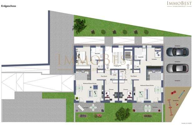 Grundriss Erdgeschoss Gesamt