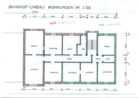 1. OG Wohnung links und rechts