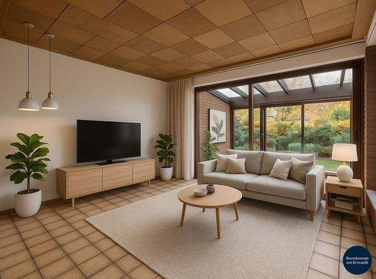 Wohnzimmer KI-generiert