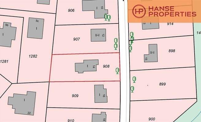 Ausschnitt aus Flurkarte 