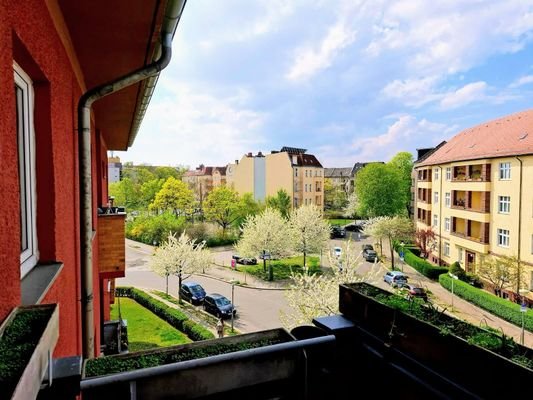Blick vom Balkon