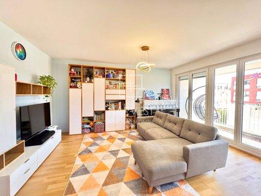 Einblick in das Wohnzimmer