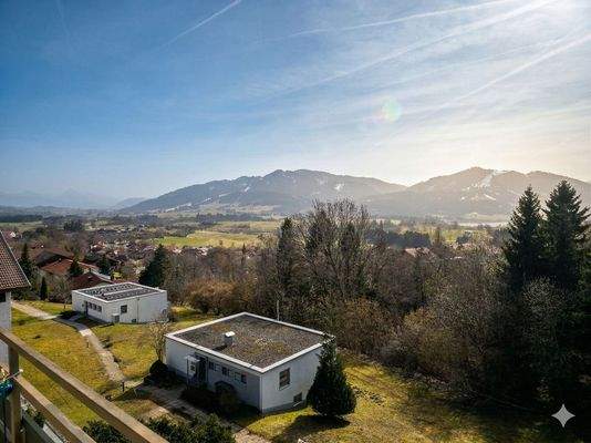 Bergsicht vom Balkon