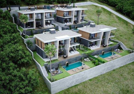 Stylish Villas with Sea and City Views in Alanya Bektaş