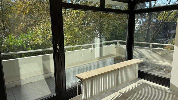 Blick auf den Balkon