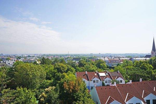 Ausblick von der Dachterrasse nach Osten