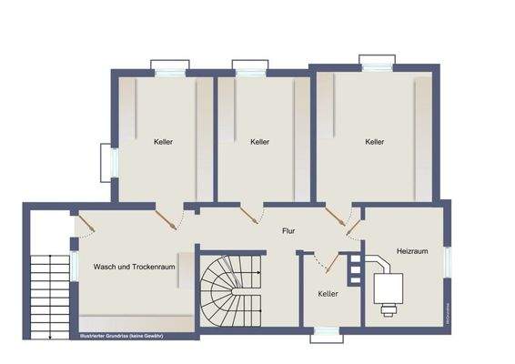 Kellergeschoss Neu (kein Maßstab)