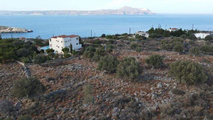 Kreta, Kokkino Chorio: Grundstück in fantastischer Lage zum Verkauf in Kokkino Chorio mit Baugenehmigung