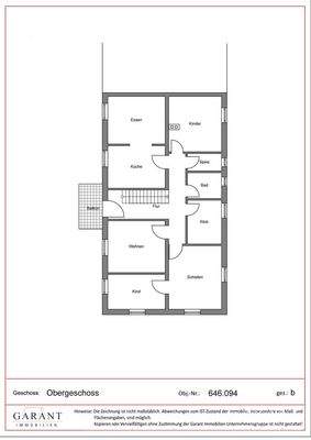 Grundriss  Obergeschoss