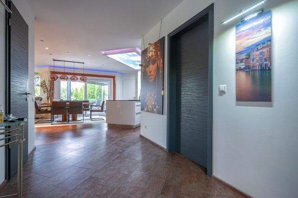 Blick in den Bungalow