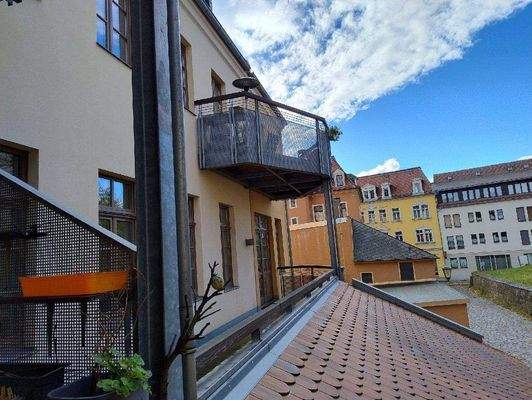 Blick auf den Balkon