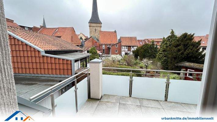 Balkon mit Blick zur Innenstadt