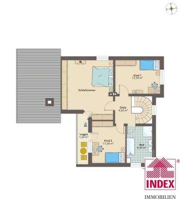 Index Immo Grundriss Obergeschoß