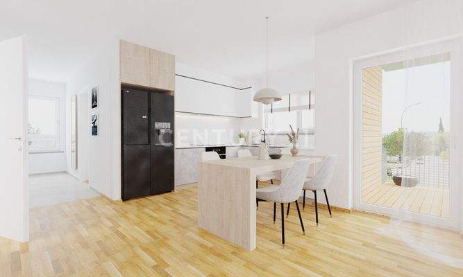 Küche mit Essbereich