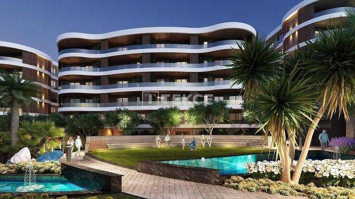 Sea View Apartments in a Complex with Pool in Kuşadası