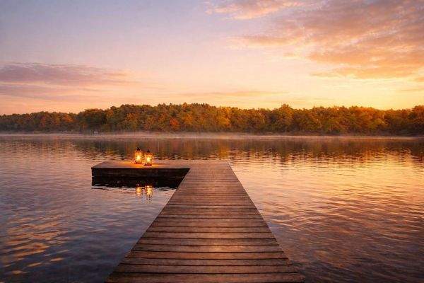 Privater Steg mit Traumblick 