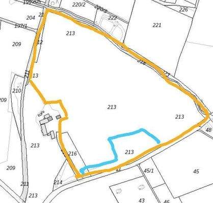 Wiese mit Acker (blau)