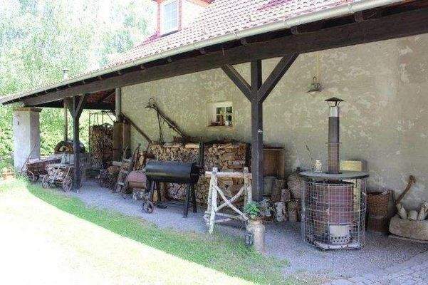 Außenbereich der Partyscheune/Festsaal