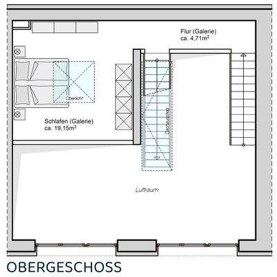 Grundriss - 1. ObergeschossEtage