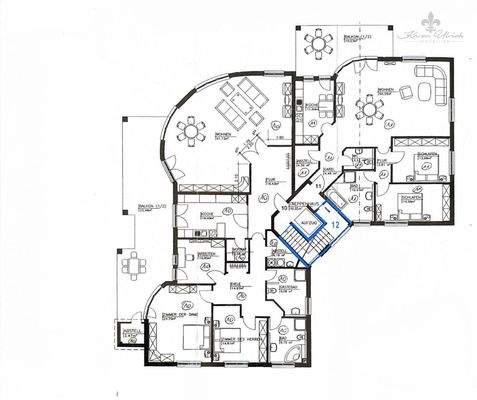 Grundriss 3. OG-Treppenflur