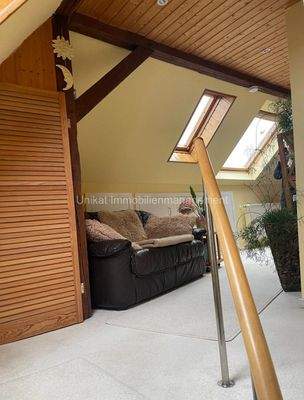 Schlafzimmer mit Büro Dachgeschoss