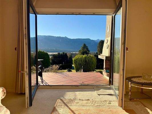 Die Aussicht vom Wohnzimmer