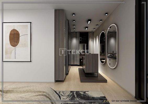 Large Duplex Apartment with Sea View in Bostanlı Karşıyaka