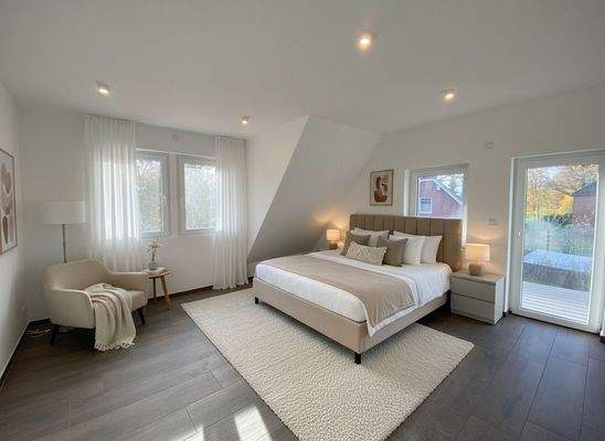 Schlafzimmer OG Vorschau Visualisierung