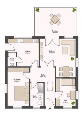 Grundriss Erdgeschoss