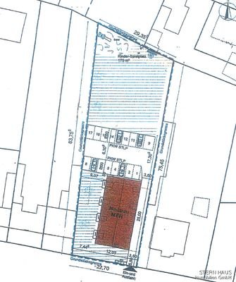 Lageplan MFH genehmigte Bauvoranfrage