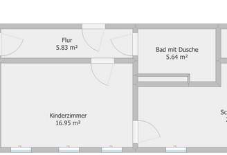 Grundriss 3,5-Raum (Variante 1) 