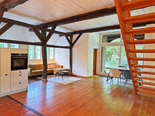 Das offene und großzügige Wohnambiente...