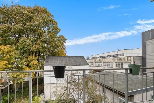 Blick vom Balkon