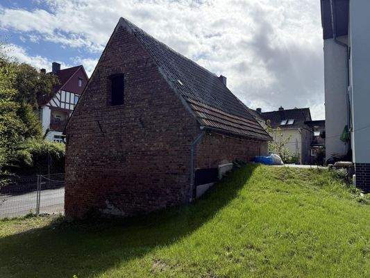 Blick auf die Scheune