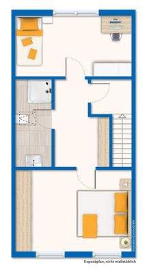 Grundriss / Skizze Obergeschoss Vorderhaus