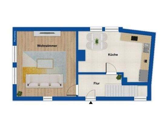 Grundriss EG Vorderhaus WE