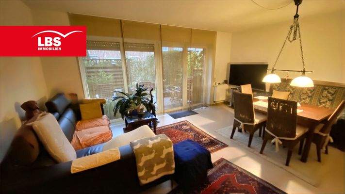 Wohnen mit Blick auf die Terrasse